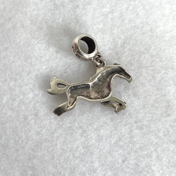 Sterling Silver 925 IBB THAI Running Horse Slide Dangle Charm Equestrian Charm - Picture 4 of 16